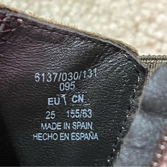 Zara Brown Suede Chunky Side Zipper Unisex Boots NWOT - Picture 10 of 12